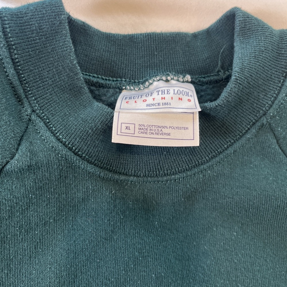 Vintage Hanes Christmas Sweatshirt Grandma Grandpa Graphic Crewneck XL Green - Picture 5 of 10